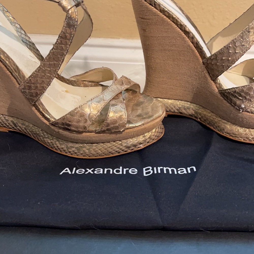 Alexandre Birman Genuine Python Platform Sandals 6 - image 7